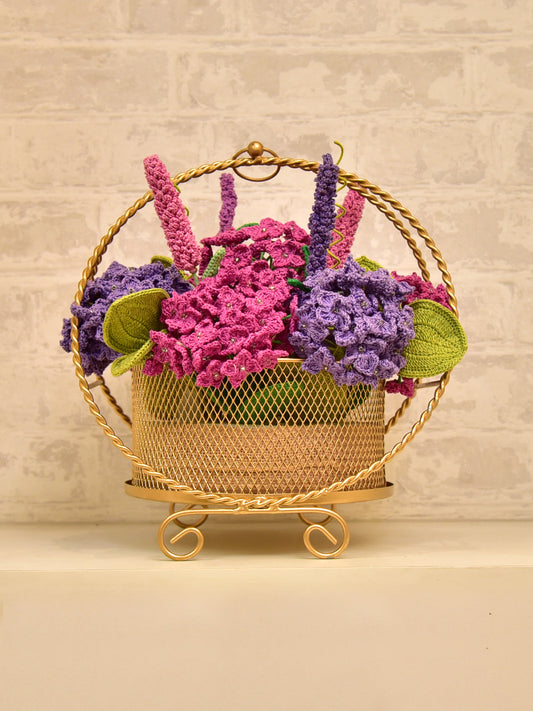 Floral Arrangement_Timeless  Beauty Purple Hydrangeas N Lavender Blossoms