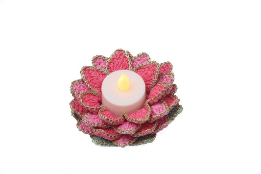 Diwali_Tealight_Lotus-Pink-Multicolour