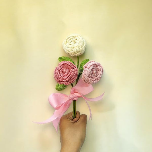 Flower Bouquets_Pink N Cream Roses