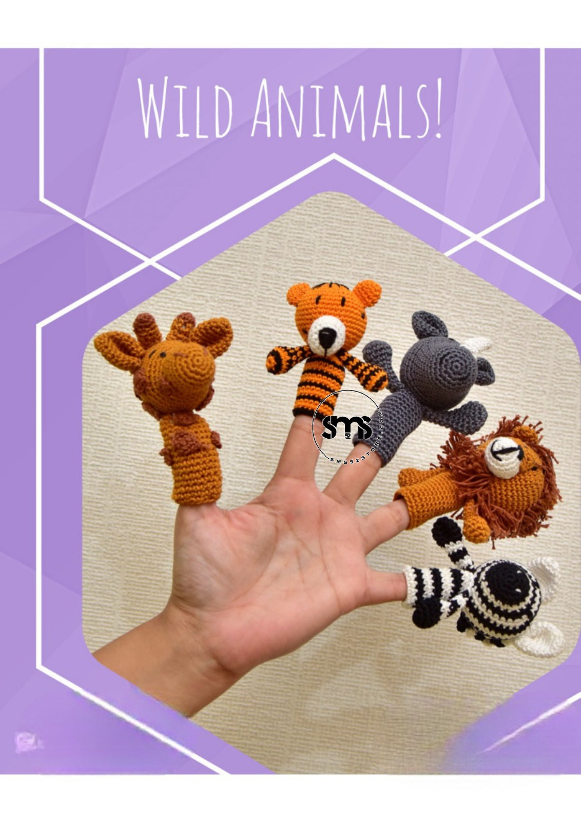 Crochet-Handcrafted_Finger-Puppet_Wild-Animals